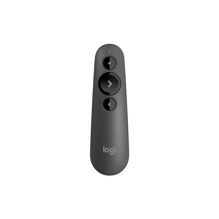 [910-005843] Logitech R500s Wireless Presenter – Bluetooth & USB, Red Laser – Graphite