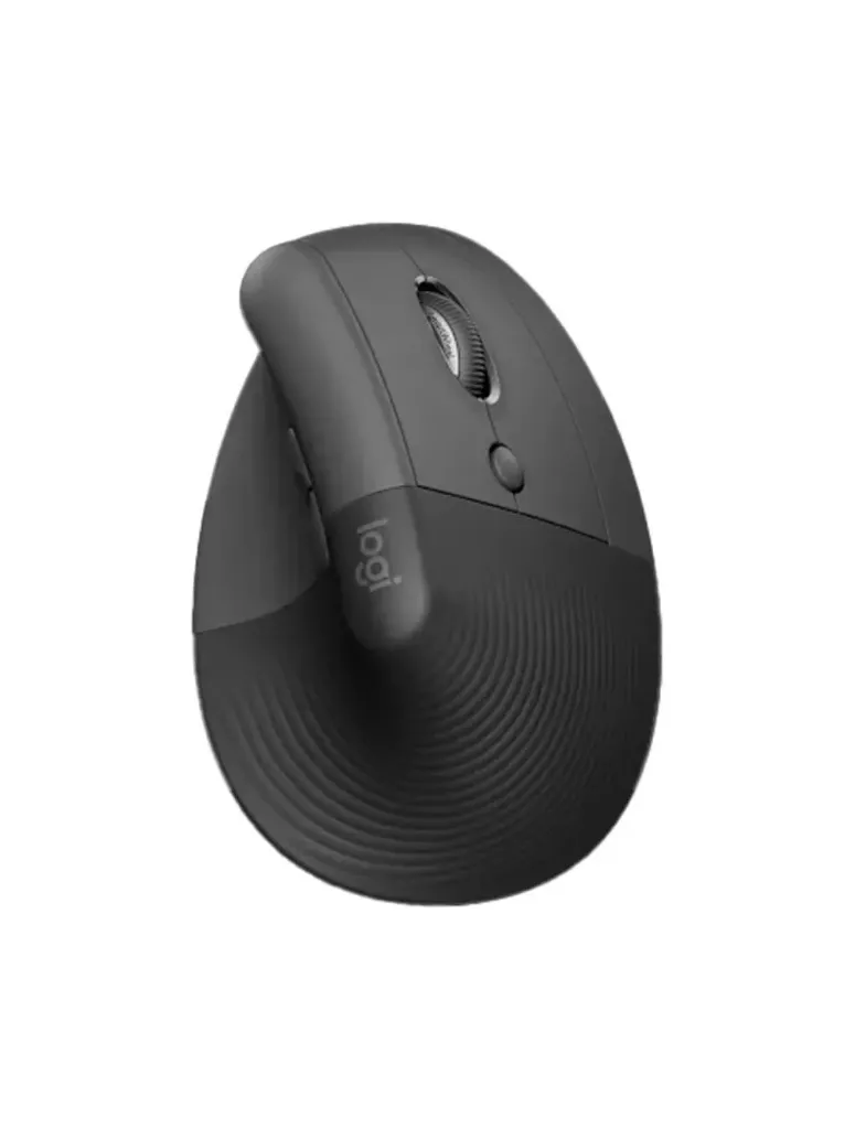 [910-006473] Logitech Lift Vertical Ergonomic Wireless Mouse – Bluetooth, 4000 DPI – Graphite
