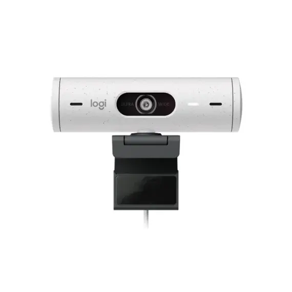 [960-001428] Logitech Brio 500 Full HD 1080p Webcam – USB-C, Auto-Framing, Show Mode – Off White