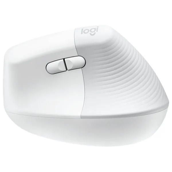 [910-006475] Logitech Lift Vertical Ergonomic Wireless Mouse – Bluetooth, 4000 DPI – Off White