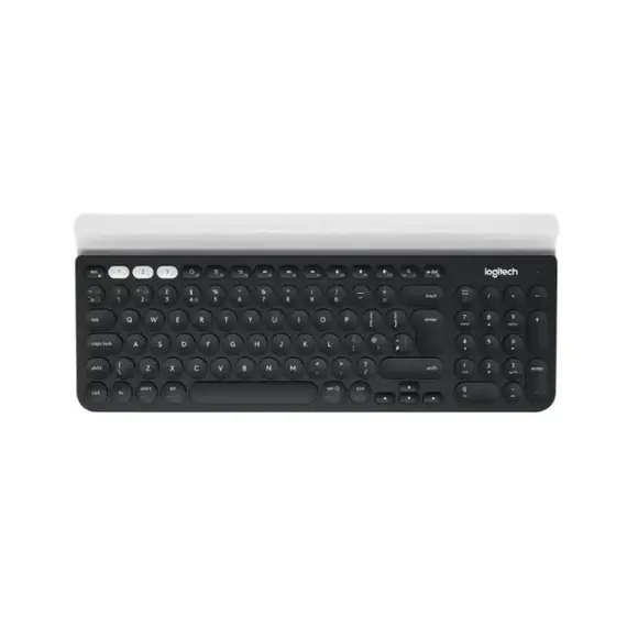 Logitech K780 Multi-Device Wireless Keyboard – Slot for Phone/Tablet – US Layout – Grey
