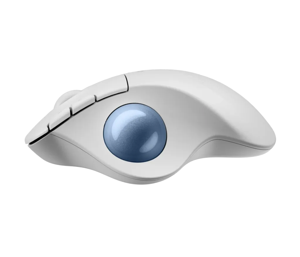 [910-007029] Logitech ERGO M575S Wireless Trackball Mouse – Bluetooth, Thumb Trackball – Graphite + Blue Ball