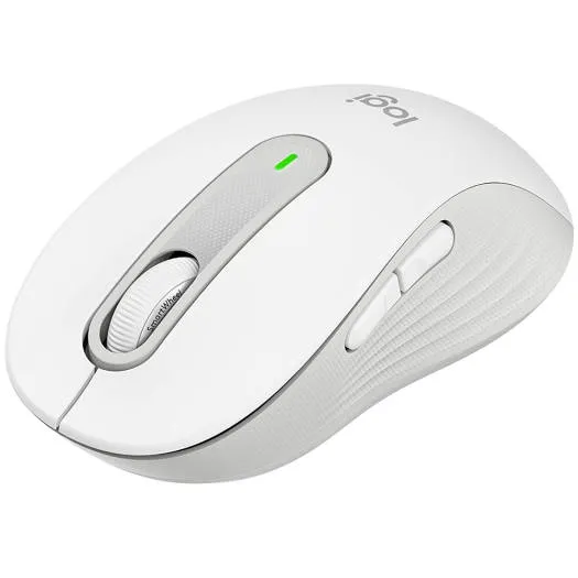 [910-006255] Logitech Signature M650 Wireless Mouse – Silent Clicks, Bluetooth – Off White