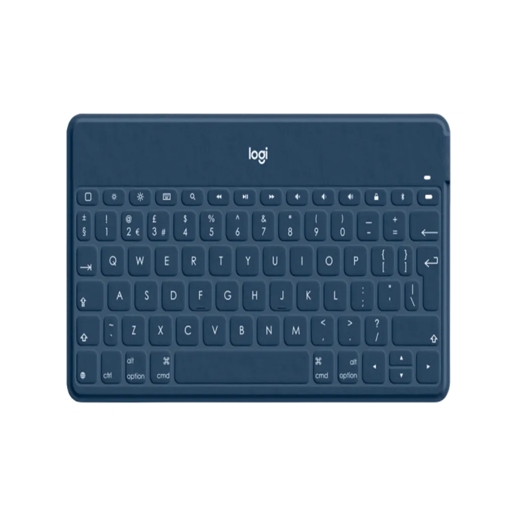 [920-010060] Logitech Keys-To-Go Ultra-Portable Bluetooth Keyboard for iPad/iPhone – UK Layout – Classic Blue