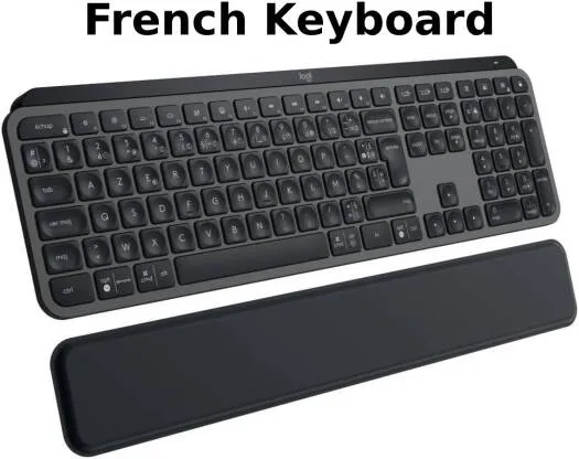 [920-009406] Logitech MX Keys Advanced Wireless Illuminated Keyboard – Bluetooth & USB – AZERTY FR – Graphite