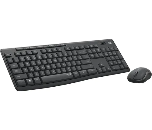 Logitech MK295 Silent Wireless Keyboard & Mouse Combo – SilentTouch, 2.4GHz – US Layout – Graphite