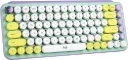 Logitech POP Keys Mechanical Wireless Keyboard with Emoji Keys – Arabic – Daydream Mint