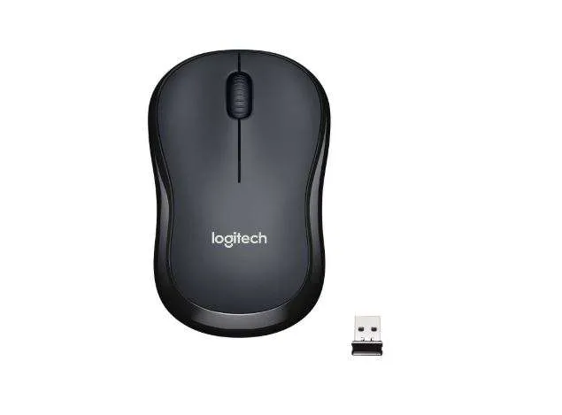[910-006510] Logitech M221 Silent Wireless Mouse – 2.4GHz, Silent Clicks – Charcoal