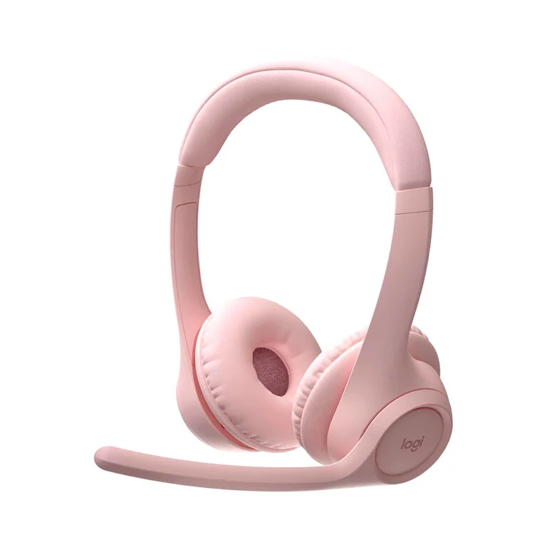 Logitech Zone 300 Bluetooth Wireless Headset – Lightweight, Multi-Device – Rose