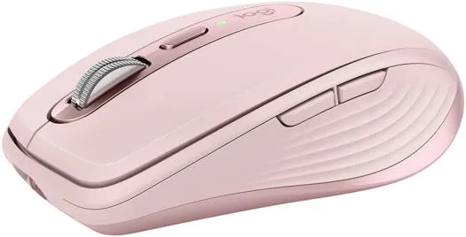 Logitech MX Anywhere 3 Compact Wireless Mouse – 4000 DPI, Bluetooth – Rose