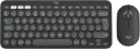 Logitech Pebble 2 Wireless Keyboard & Mouse Combo with Bluetooth – Arabic – Tonal Graphite
