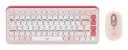 Logitech POP Icon Wireless Keyboard & Mouse Combo with Emoji Keys – US Layout – Rose