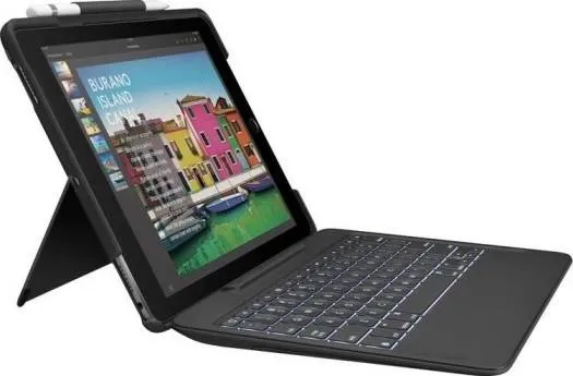 [920-008448] Logitech Slim Combo Keyboard Case with Smart Connector for iPad Pro 10.5" – Black