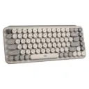 Logitech POP Keys Mechanical Wireless Keyboard with Emoji Keys – Arabic – Mist Sand