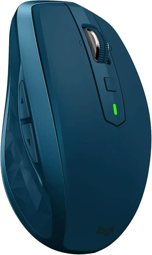 [910-005154] Logitech MX Anywhere 2S Bluetooth Wireless Mouse – Multi-Device, Rechargeable – Teal