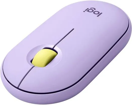 [910-006752] Logitech Pebble M350 Slim Wireless & Bluetooth Mouse – Silent – Lavender Lemonade