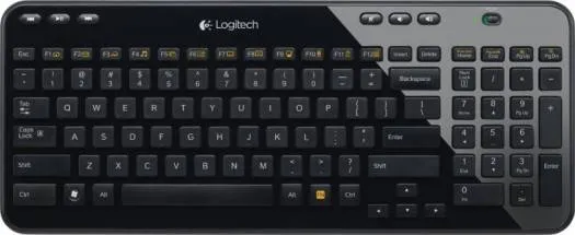 [920-003080] Logitech K360 Compact Wireless Keyboard – 2.4GHz, Multimedia Hotkeys – US Layout – Black