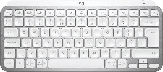 [920-010499] Logitech MX Keys Mini Minimalist Wireless Illuminated Keyboard – US Layout – Pale Grey