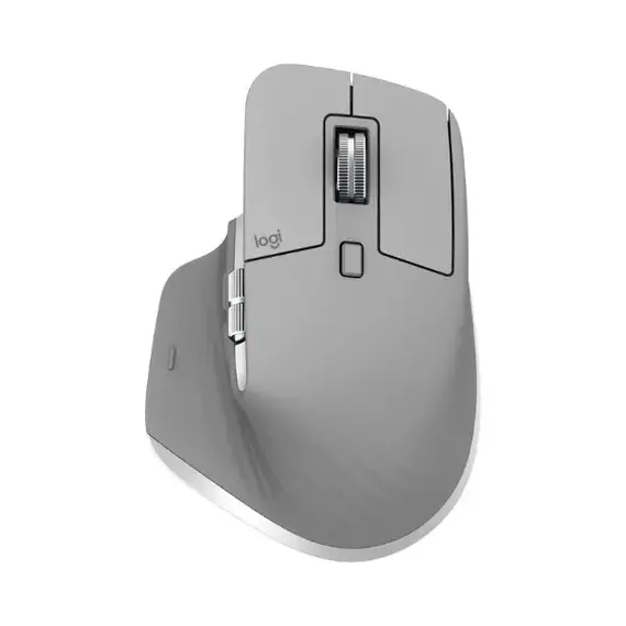 Logitech MX Master 3 Advanced Wireless Mouse – 4000 DPI, USB-C – Mid Grey