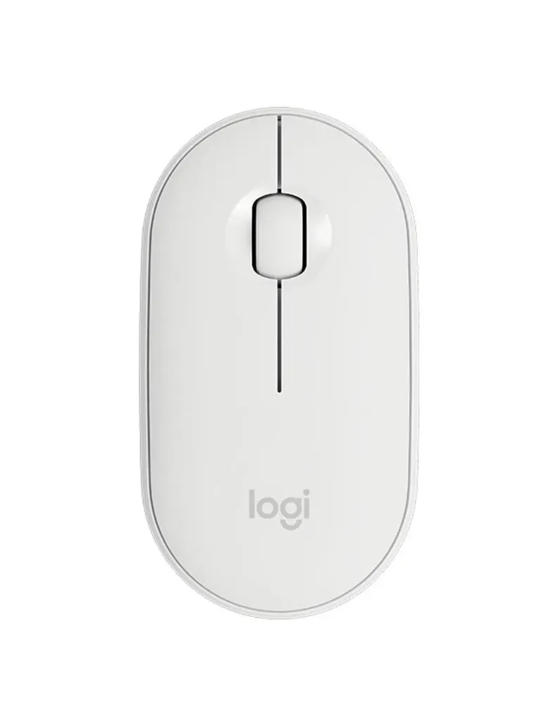 [910-005716] Logitech Pebble M350 Slim Wireless & Bluetooth Mouse – Silent – White