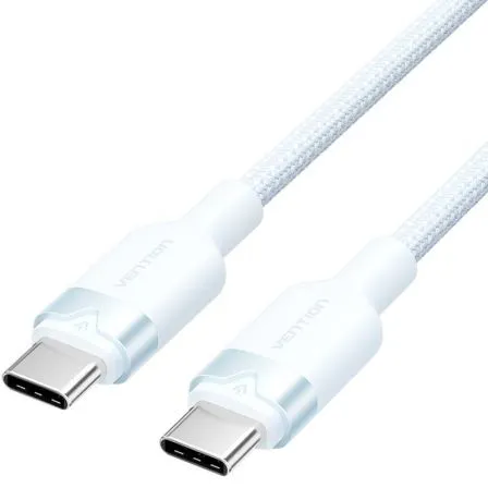 VENTION USB 2.0 Type-C Male to Type-C Male 3A Cable Blue Aluminum Alloy Type