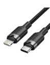 VENTION USB 2.0 Type-C Male to Lightning Male 3A Cable Black Aluminum Alloy Type