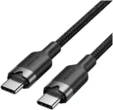 VENTION USB 2.0 Type-C Male to Type-C Male 3A Cable Black Aluminum Alloy Type