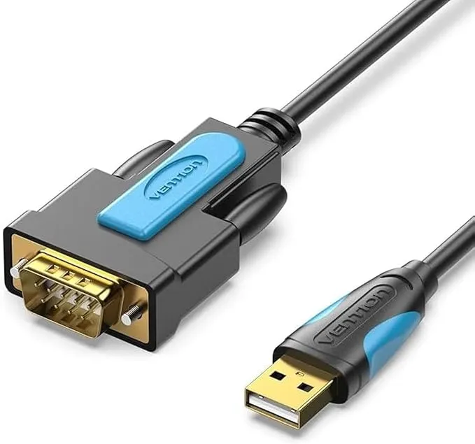 VENTION USB to RS232 Serial Adapter Black Converter Cable DB9 Male 9 Pin Gold-Plated interface and double shielding cable Compatible with Windows 10 8.1 8 7 XP Vista, Mac OS, Linux