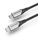 VENTION Cotton Braided USB-C to USB-C 3.1 Cable Gray