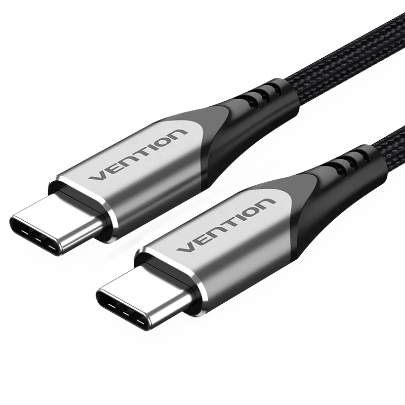 VENTION USB 2.0 C Male to C Male Cable Gray Aluminum Alloy Type