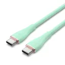 VENTION USB 2.0 C Male to C Male  5A Cable Light Green Silicone Type