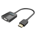 VENTION HDMI to VGA Converter with Female Audio Port and Power Supply 0.15M Black Model # A42161