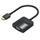 VENTION Mini HDMI to VGA Converter with Female Micro USB and Audio Port  0.15M Black Model # AGABB