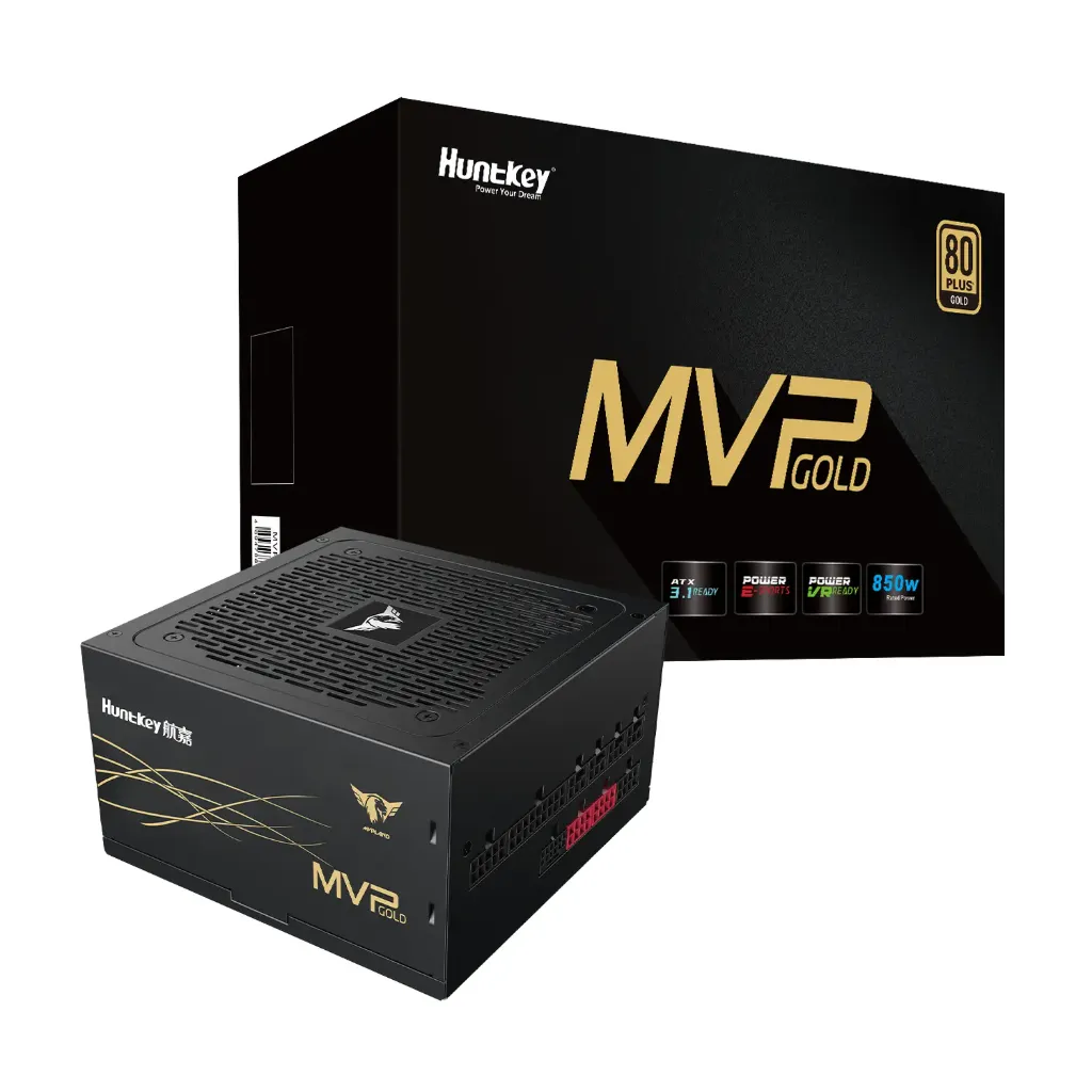 VEOTECH Power Supply Unit, 850W, 80 Plus Gold, Fully Modular, Flat Black Cablin, PCIe5.0 Ready GPU Support, ATX 3.1, 5 Year Warranty