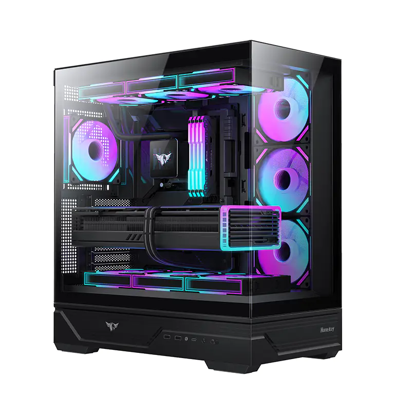 [MVP Destiny Black] VEOTECH MVP Destiny Empty Gaming PC Case without Fans -Black