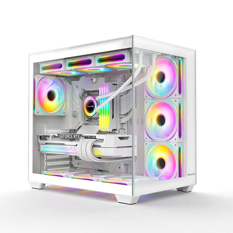 [S980-white] VEOTECH S980 Tornado Full View Empty Gaming Case -White
