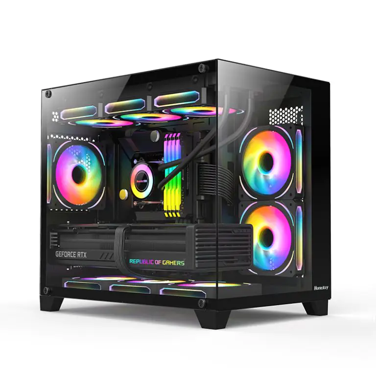 VEOTECH S960 StormX Full View Empty PC Case without Fans -Black