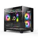 VEOTECH S960 StormX Full View Empty PC Case without Fans -Black