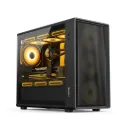 VEOTECH G63 Halberd M-ATX Gaming Case – Compact Design  4 Pre-installed Fans  Tempered Glass Panel  ARGB Ready
