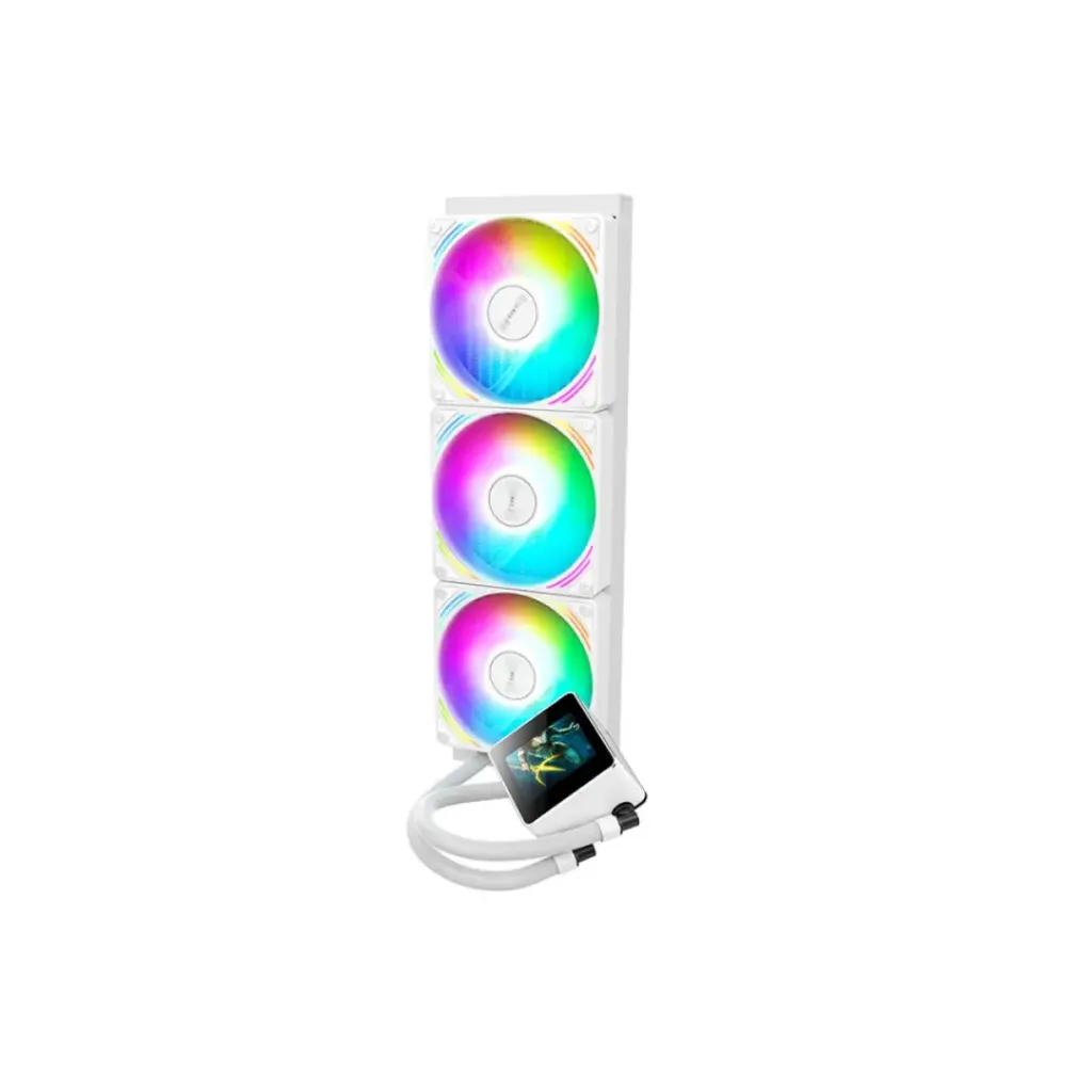 VEOTECH MVP V360 3 Fans CPU Cooler -White