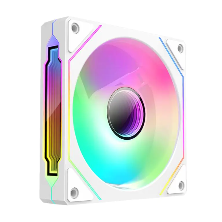 VEOTECH GS120 RGB Gaming Fan -White