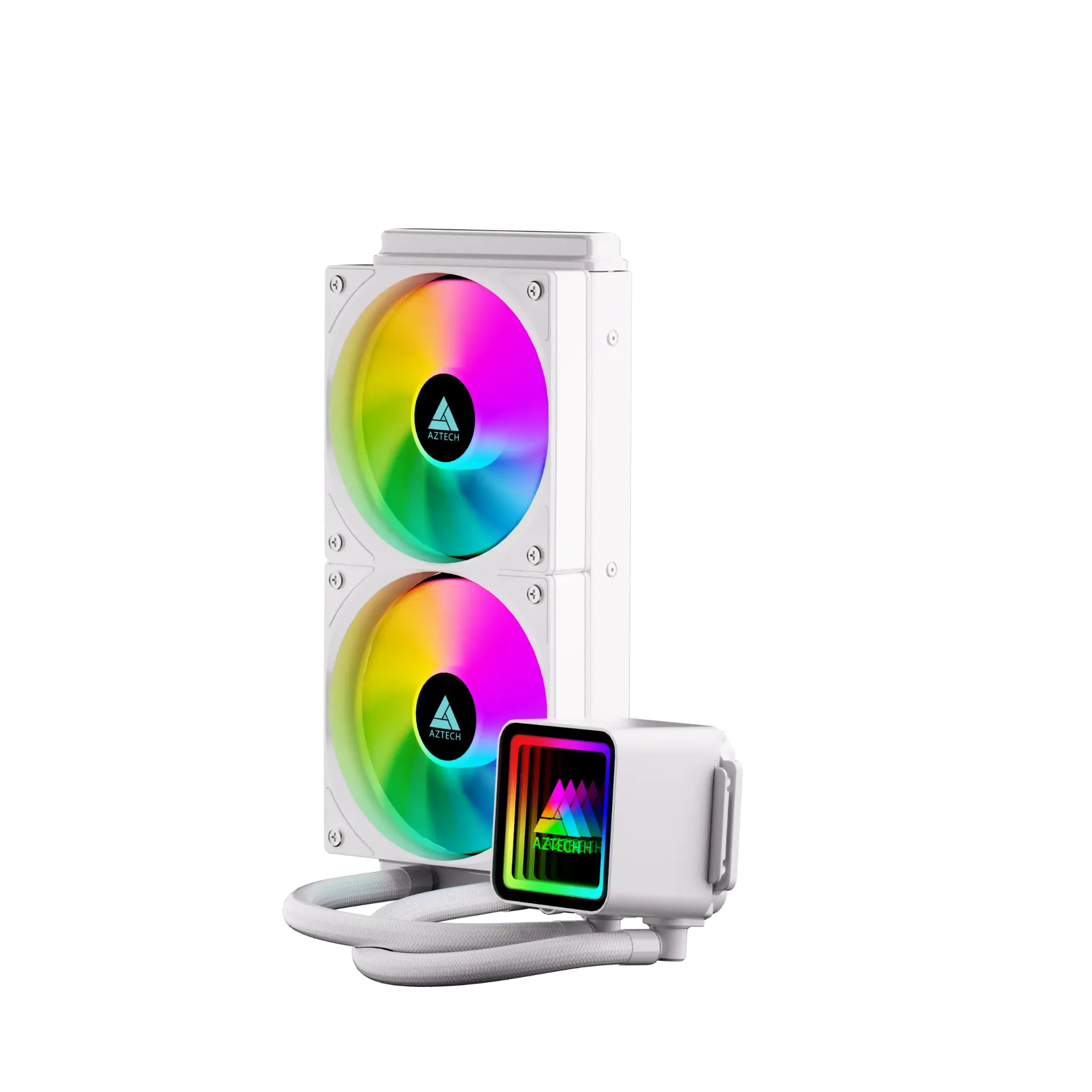 Aztech Liquid Cooler L240 ARGB - White