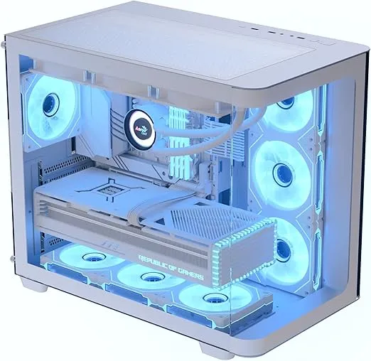 [ACCM-PN01043.21] Aerocool Case P500C-G-WT-v1 / Infinity ARGB Fan -ATX -White