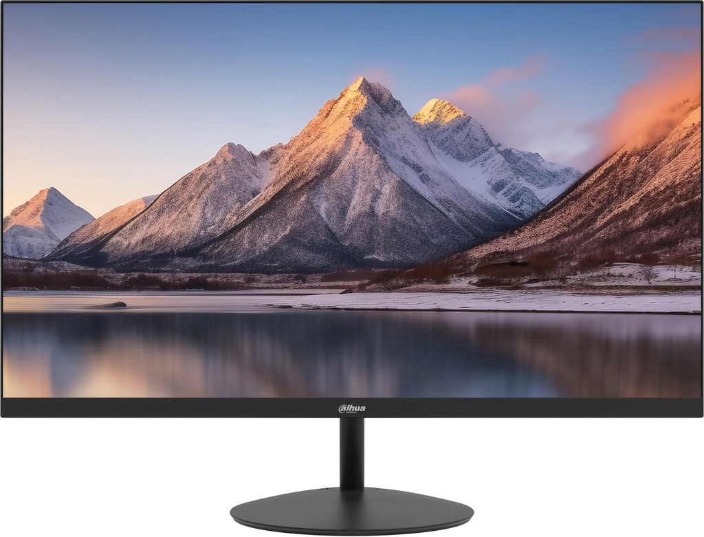 Dahua 24" Monitor Dahua DHI-LM24-B200 24" Full HD LED Monitor, 5ms Response Time, 16.7M (8bit) Colors, 178°(H)/178°(V) Viewing Angle, VESA Mount Compatible, VGA×1, HDMI×1, Audio Out x1 DHI-LM24-B200