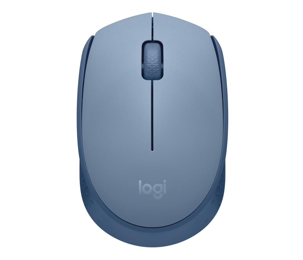 Logitech M171 Wireless Mouse - Comfort and Mobility in Blue Gray