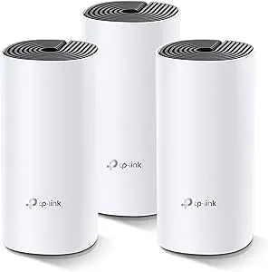 [Deco M4(3-pack)] TP-Link Deco M4 (3-pack) AC1200 Whole Home Mesh Wi-Fi System. ~370sqm Coverage, up to 100 Devices, Parental Control Deco M4(3-pack)