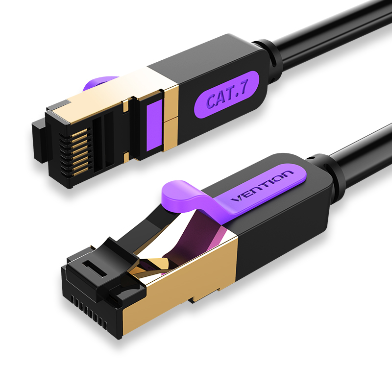 [ICDBY] VENTION Cat.7 SSTP Patch Cable 0.3M Black Model # ICDBY
