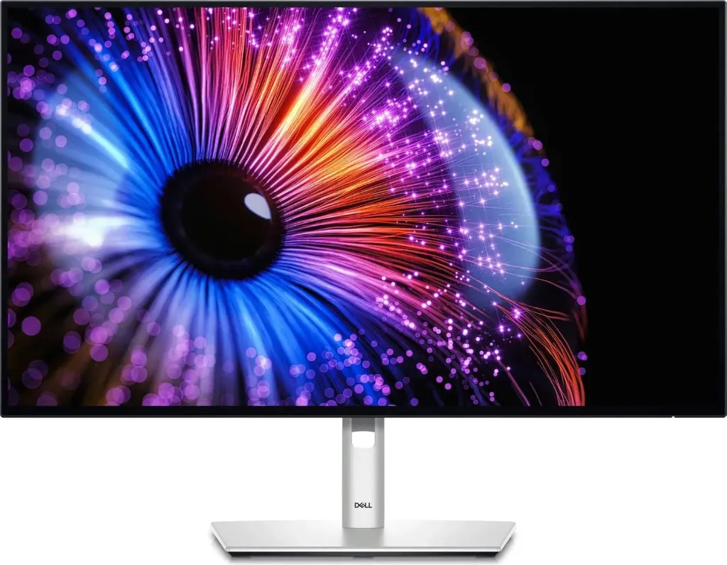[U2724DE] DELL UltraSharp 27" QHD IPS Thunderbolt Hub Monitor, 120 Hz Refresh Rate & 5 ms Response, 350 Nits Brightness, 100% sRGB with 1.07Bn Colors, USB-C / USB-A, HDMI / DP / Thunderbolt 4, U2724DE Silver
