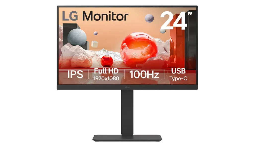 LG 24BA650-B Computer Monitor 60.5 Cm (23.8") 1920 X 1080 Pixels Full HD LED Black