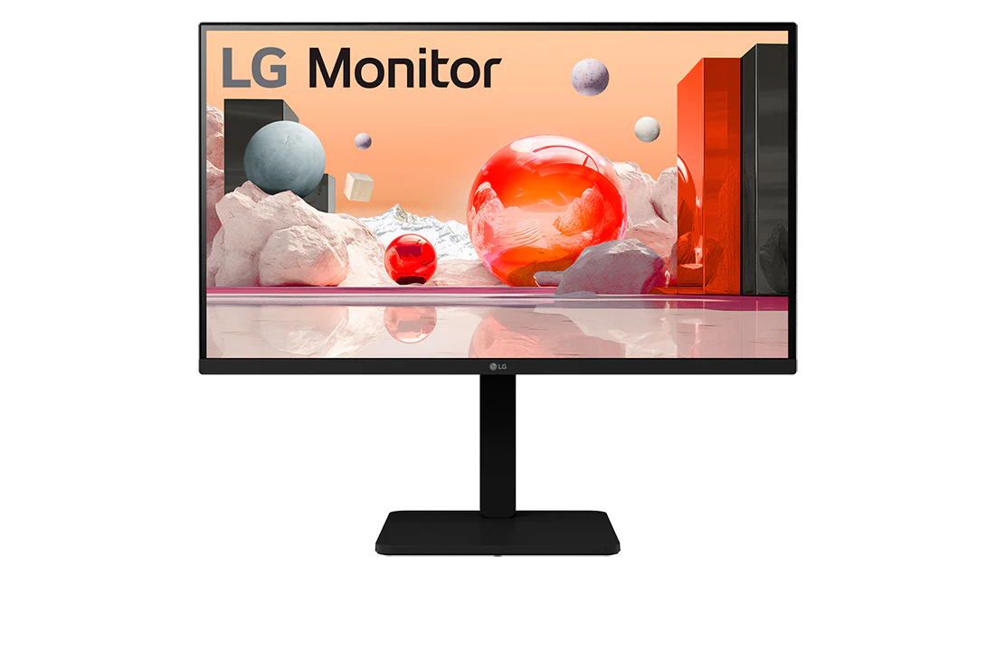 LG 27BA550-B 27 Inch IPS FHD Monitor 100Hz 5ms 1920x1080 – Built-in Speakers – HDMI DisplayPort USB Hub – Adjustable Stand – Borderless Black